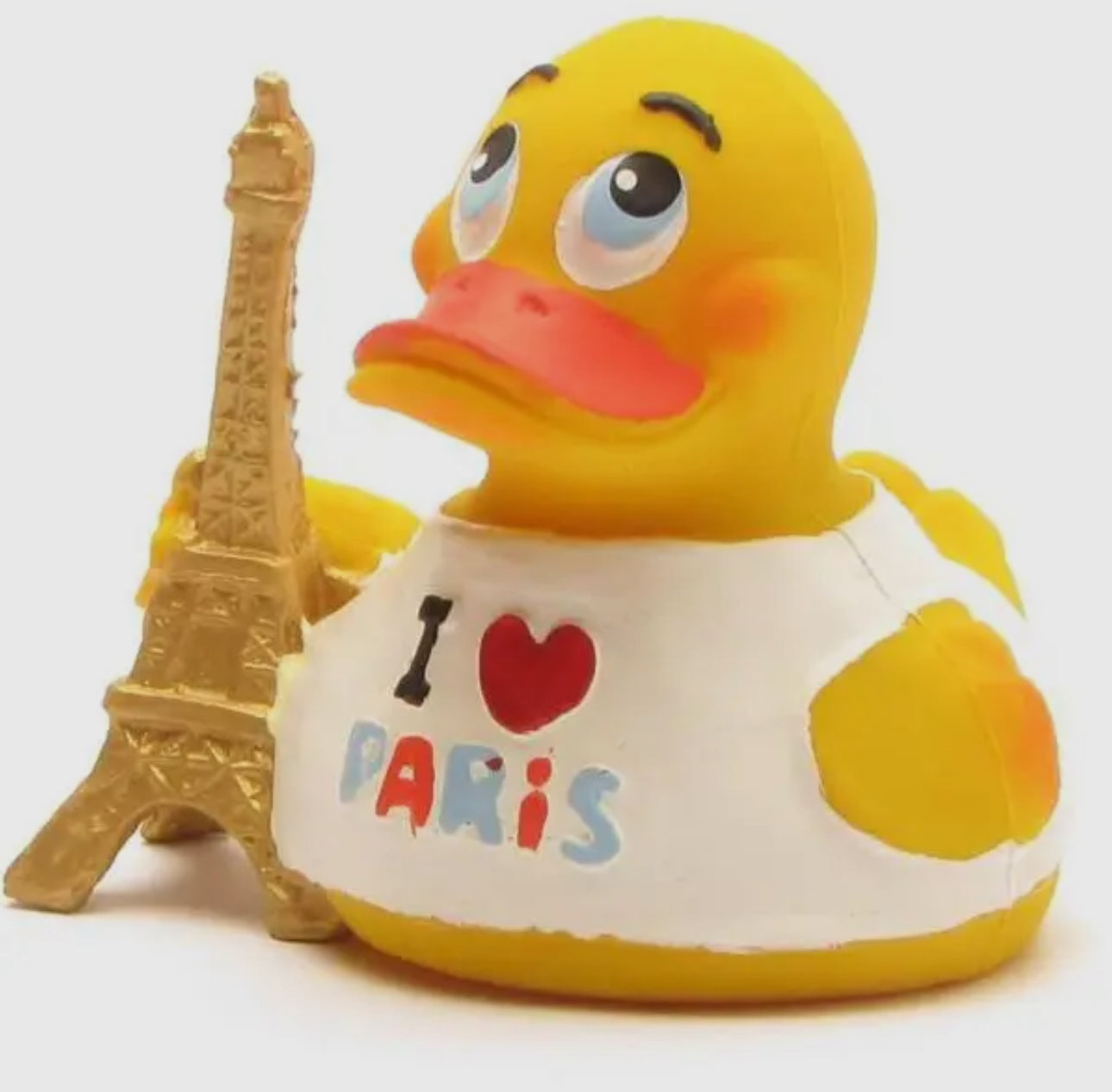 Paris Duck Holding the Eiffel Tower